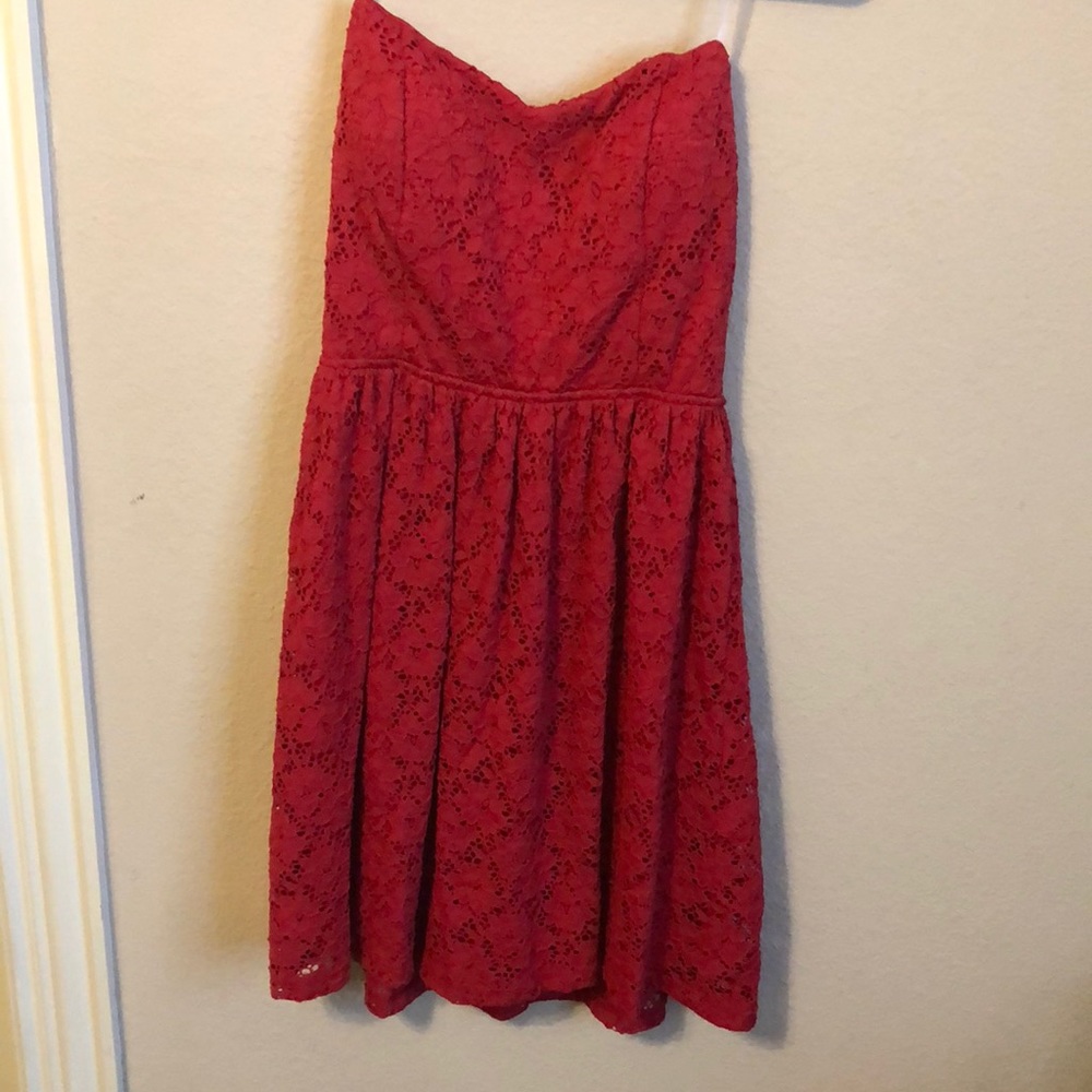 Guess Red Lace Dress